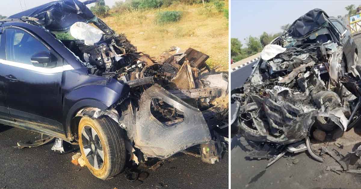 tata nexon high speed accident