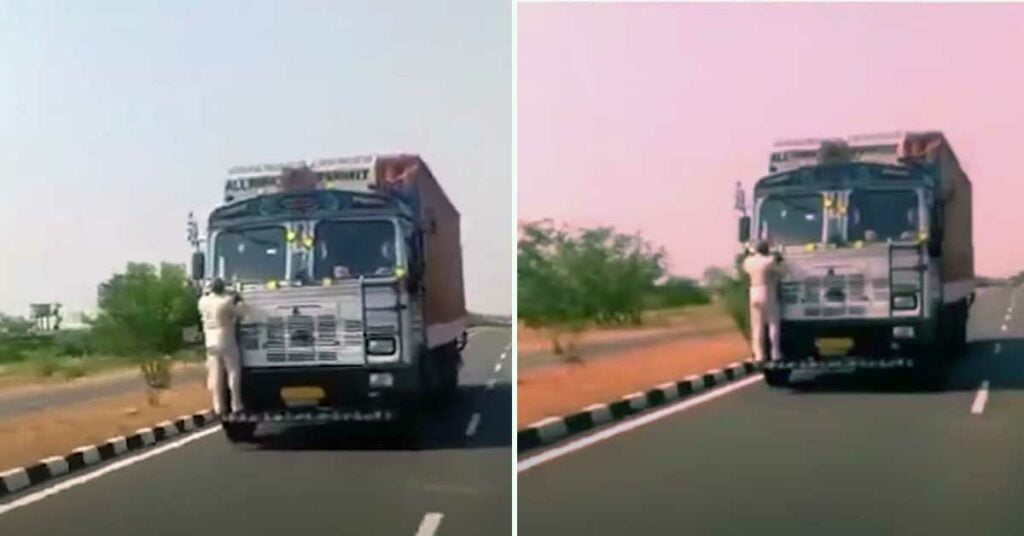 tollkeeper dragged truck telangana