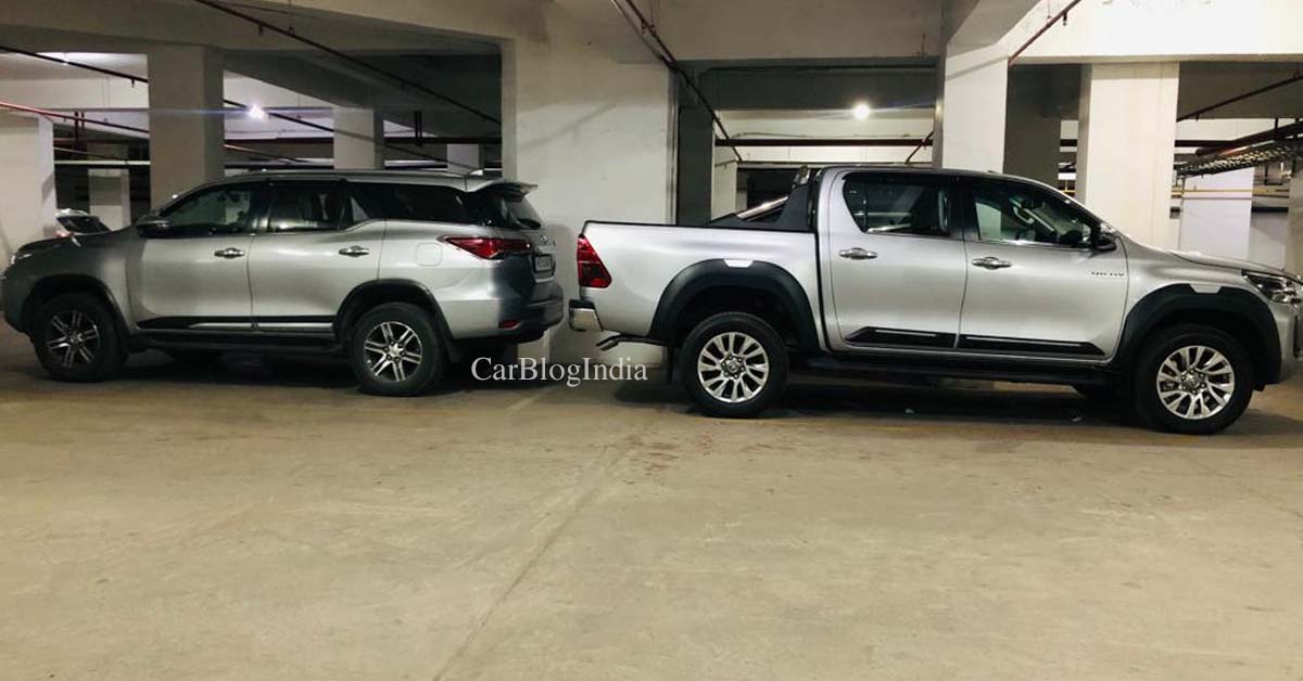 toyota hilux vs fortuner road presence