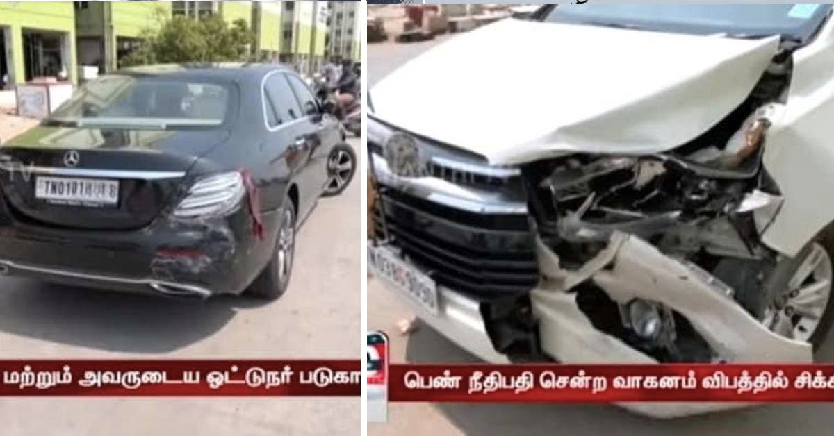 toyota innova crysta mercedes e-class accident tamil nadu featured image