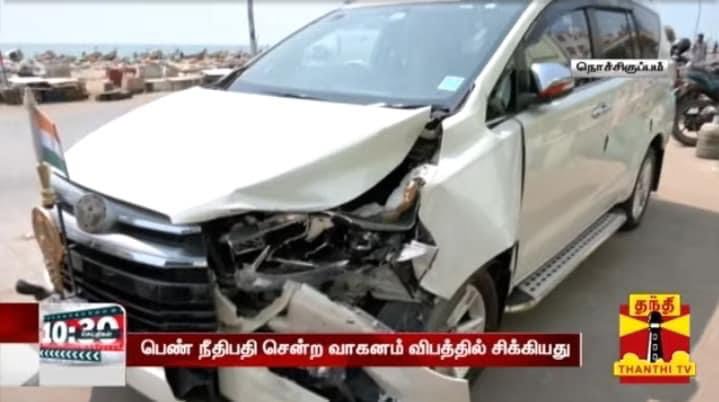 toyota innova crysta mercedes e-class accident tamil nadu