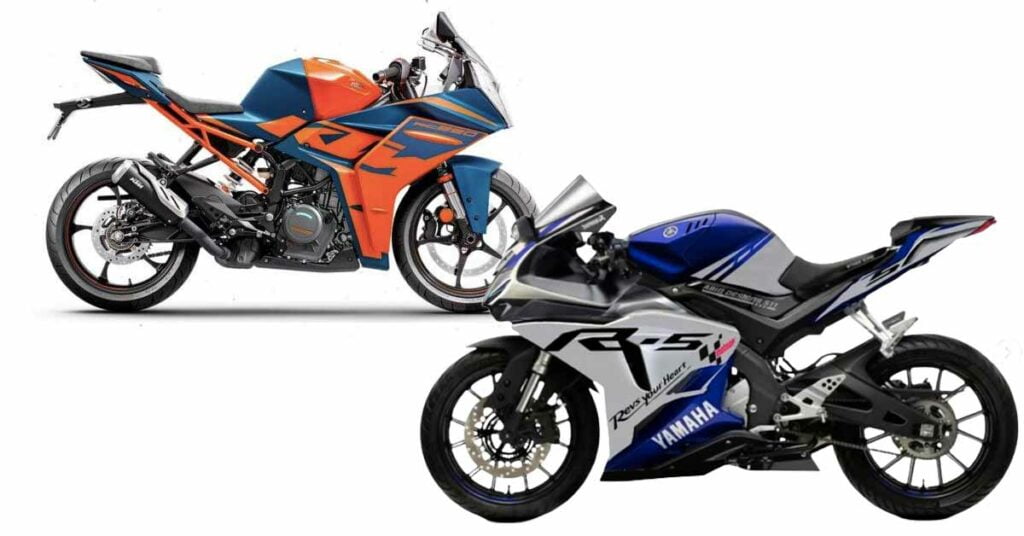 Yamaha R 500 with 2022 KTM  RC390