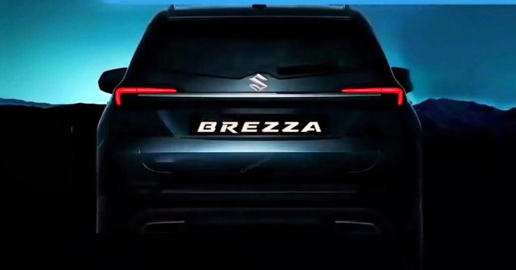 2022 Maruti Brezza Teaser Car Blog India 2022 Maruti Brezza Teaser