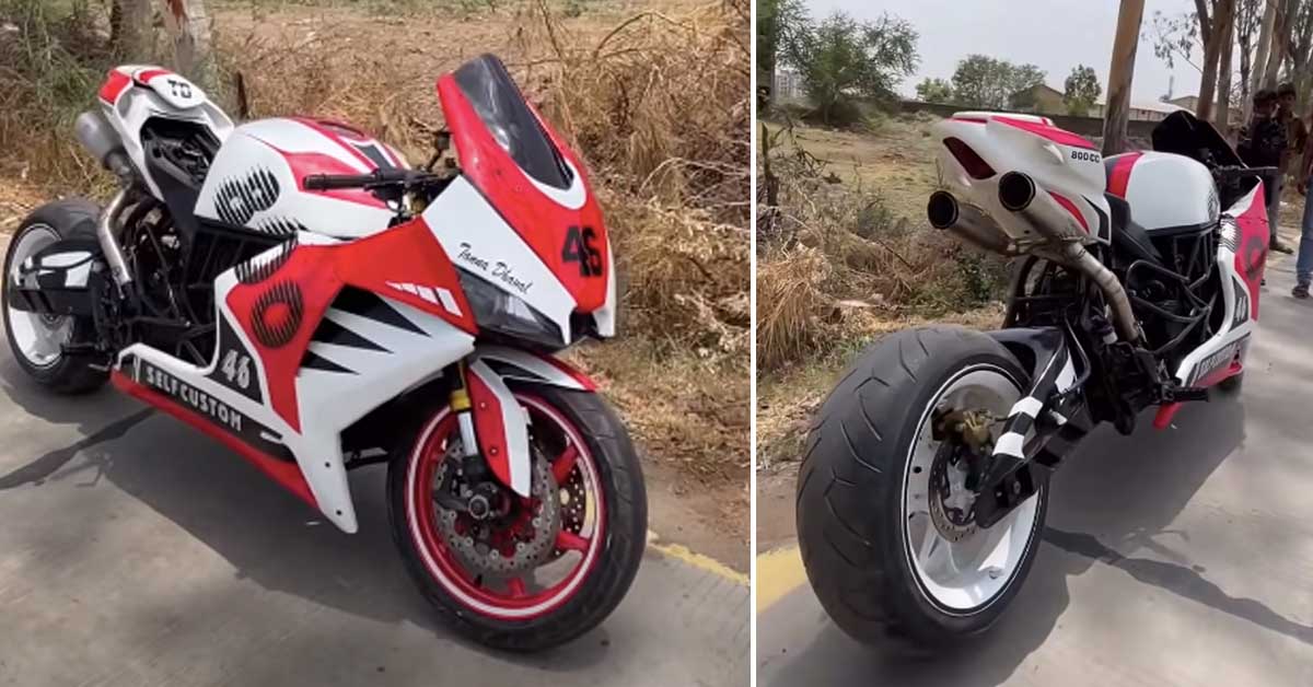 Rs 2.5 Lakh 800cc Homemade Sportsbike is Fruit of Passion and Skill