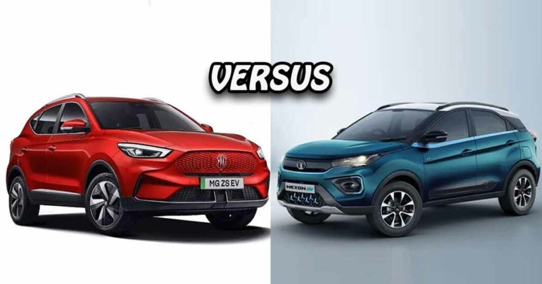 Tata Nexon EV Max vs MG ZS EV Comparison » Car Blog India