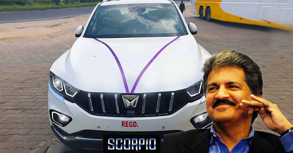 anand mahindra new scorpio launch