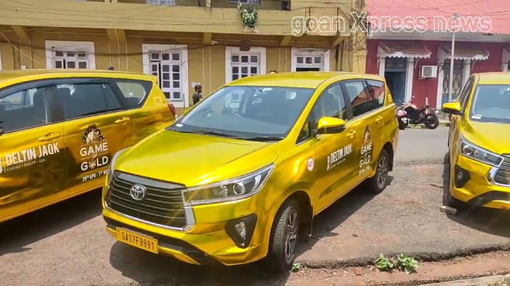 gold wrapped toyota innova goa