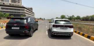 hyundai creta 1.4 Turbo vs VW Taigun 1.0 TSI drag race