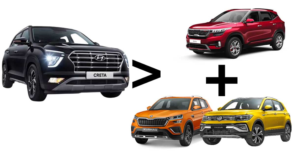 hyundai creta vs kia seltos vs skoda kushaq vs vw taigun