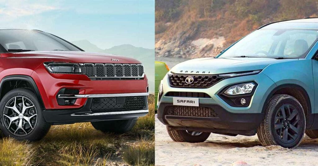 jeep meridian vs tata safari adventure persona comparison