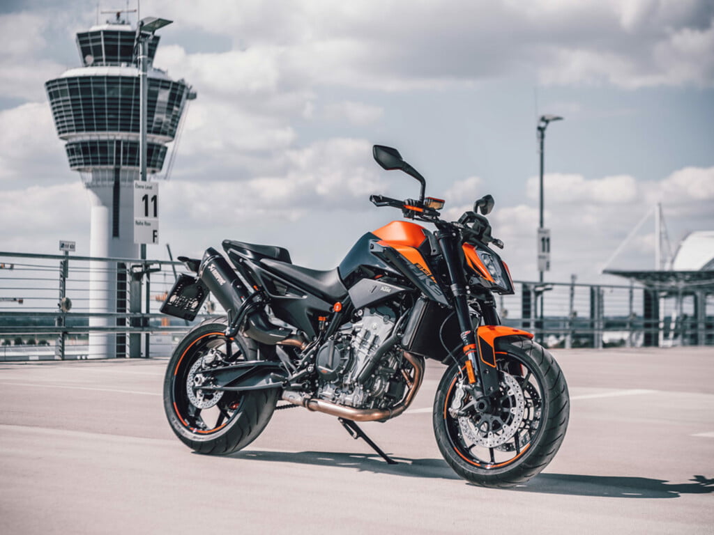 ktm 890 duke front three quarters