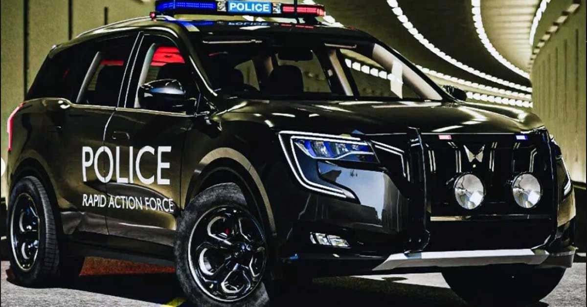 mahindra xuv700 police car livery