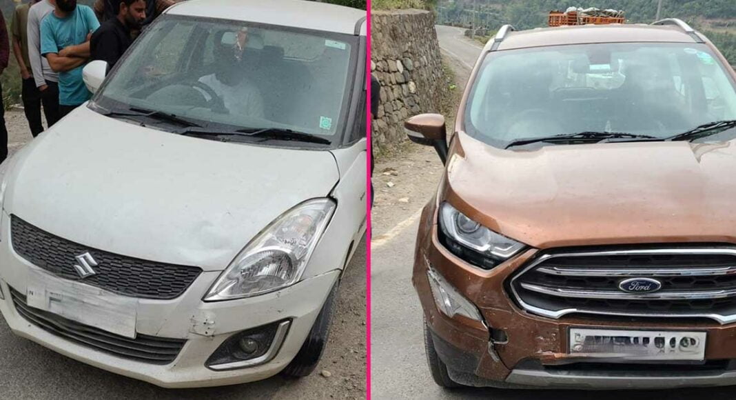 maruti swift ford ecosport accident