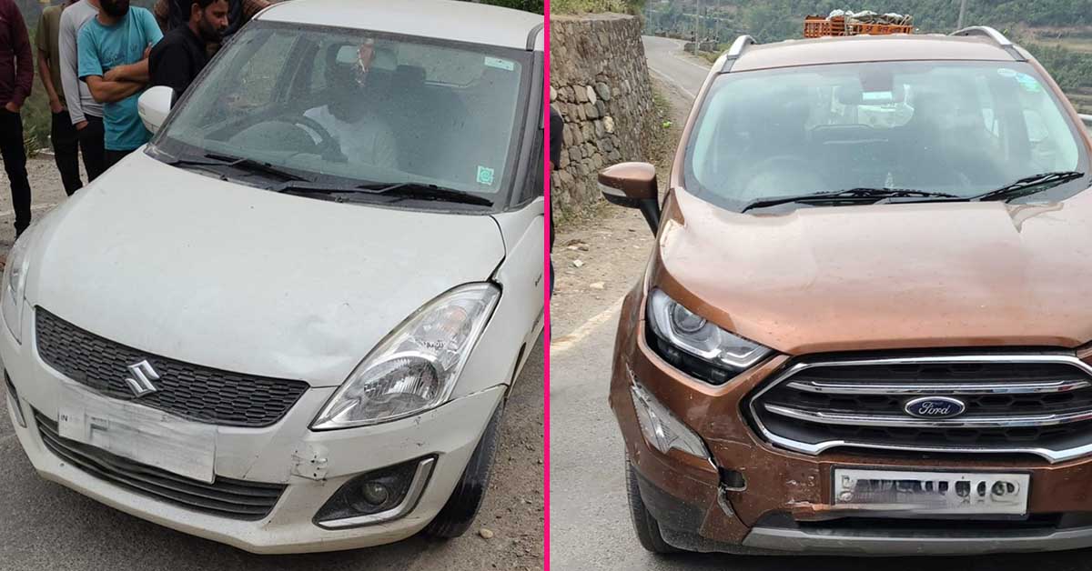 maruti swift ford ecosport accident