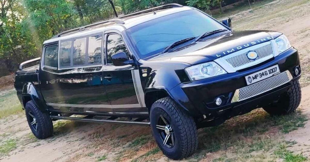 modified tata xenon limousine pickup