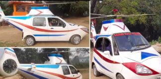 Tata Nano and Maruti WagonR Turned Into Helicopter