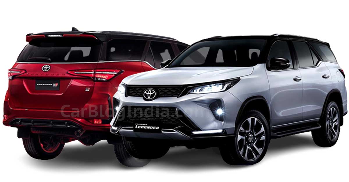 toyota fortuner gr sport vs legender comparison