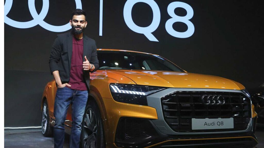 Virat Kohli with Audi Q8