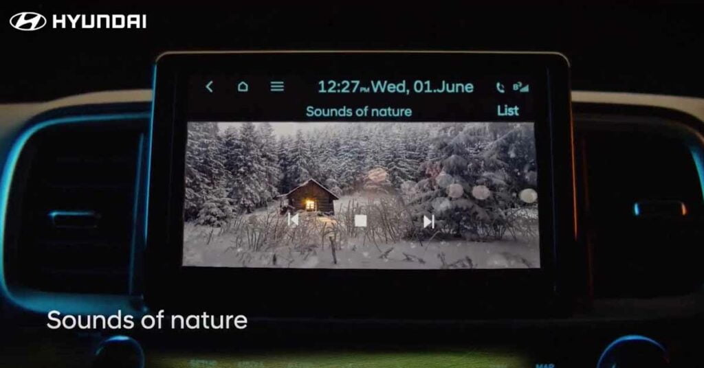 2022 hyundai venue sounds of nature feature