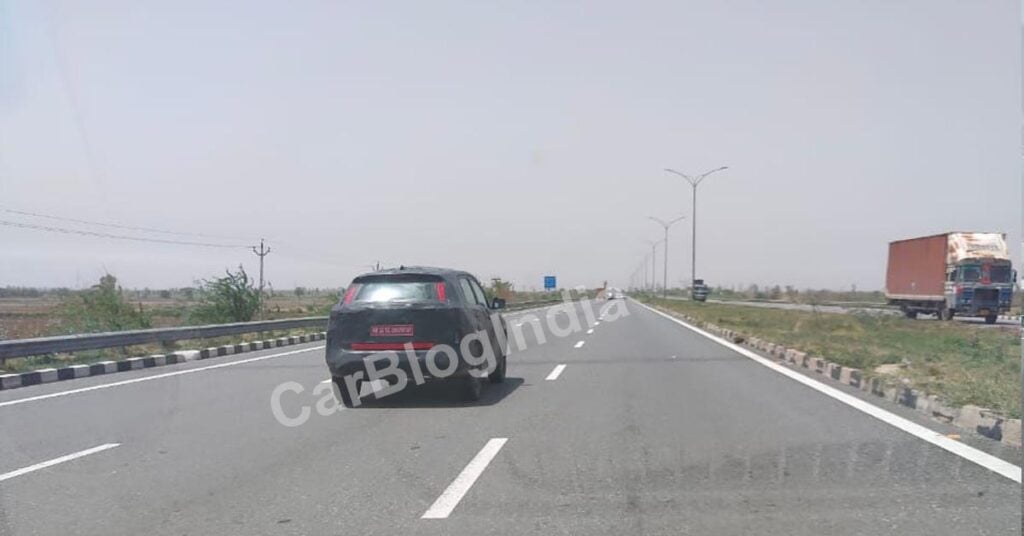 2022 Maruti Brezza High Speed Testing Rear