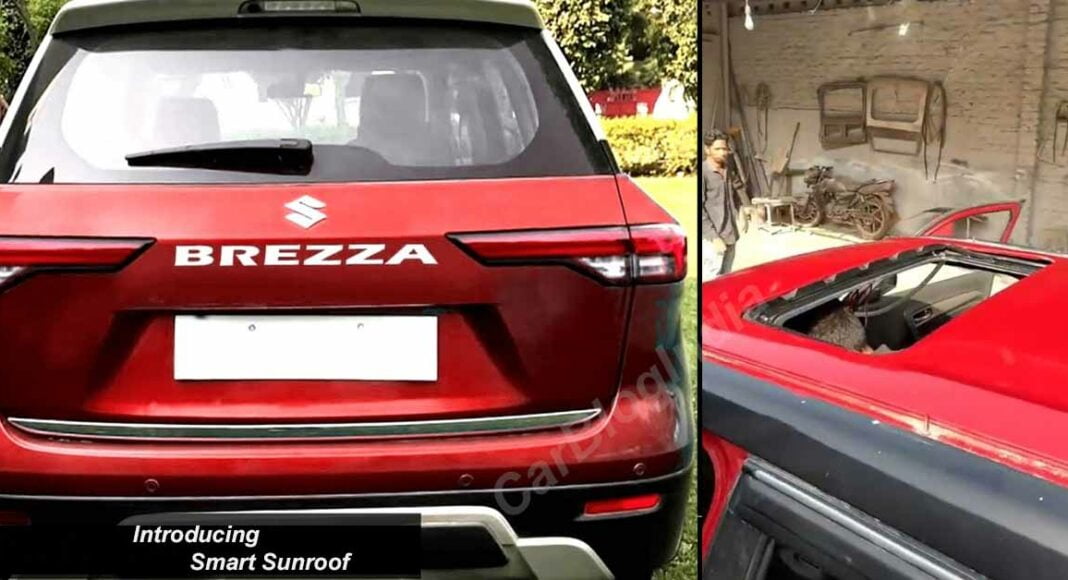 2022 maruti brezza sunroof voice controlled