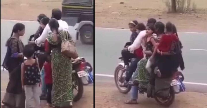Piddly Problem 7 People on 1 Piddly Motorcycle? No Problem! » Car Blog India