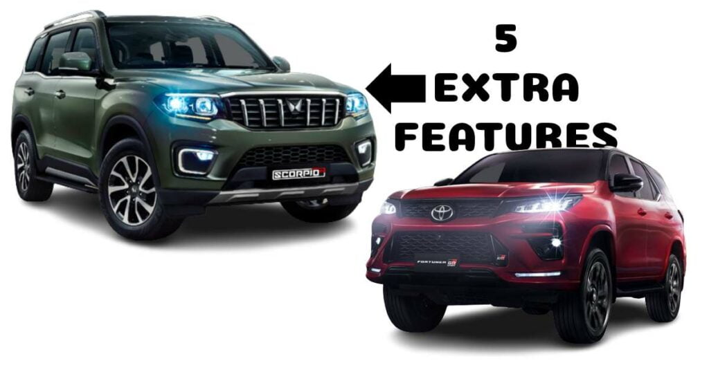 Mahindra Scorpio N vs Toyota Fortuner GR Sport Features