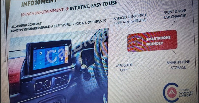 citroen c3 infotainment features