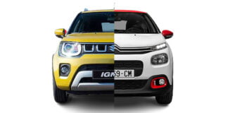 citroen c3 vs maruti ignis comparison