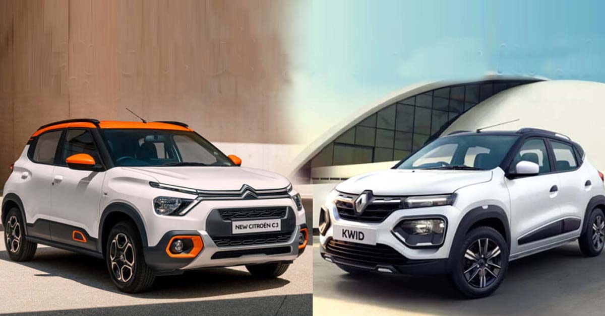 citroen c3 vs renault kwid