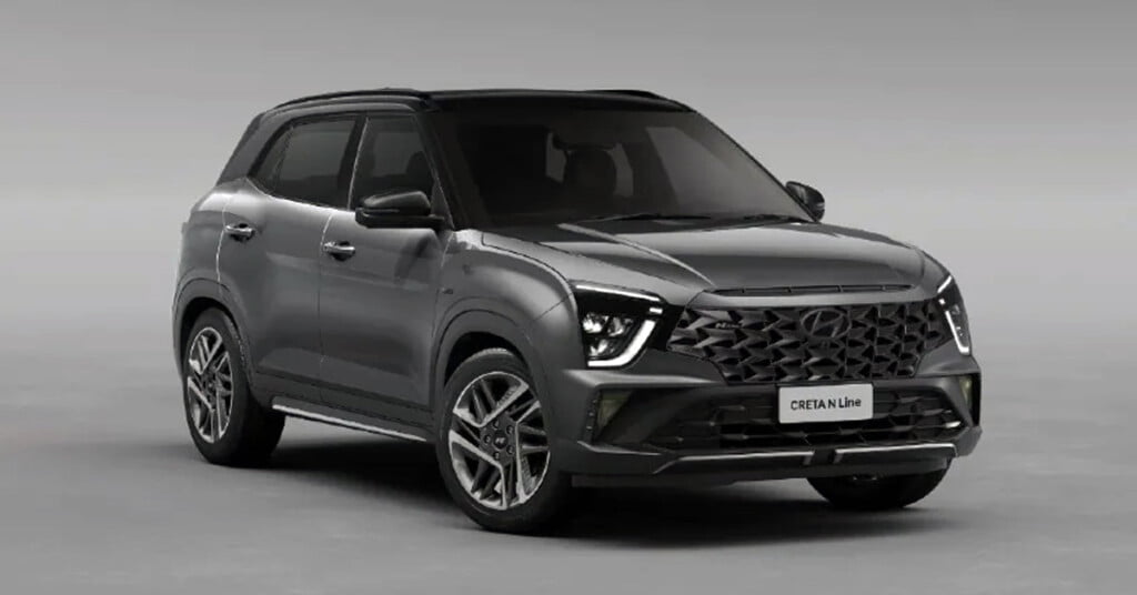 hyundai creta n-line dark edition front three quarters