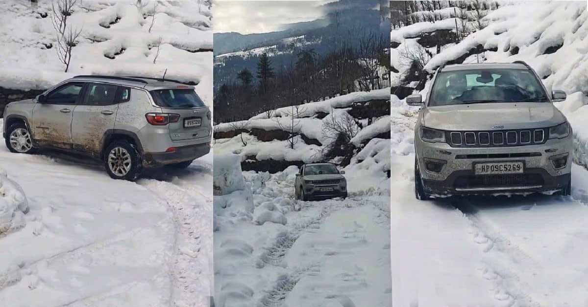 Jeep Compass Limited 4x4 on Snow Roads