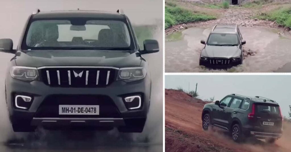 mahindra scorpio n off-roading