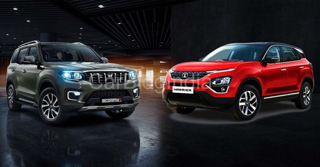 mahindra scorpio n vs tata harrier