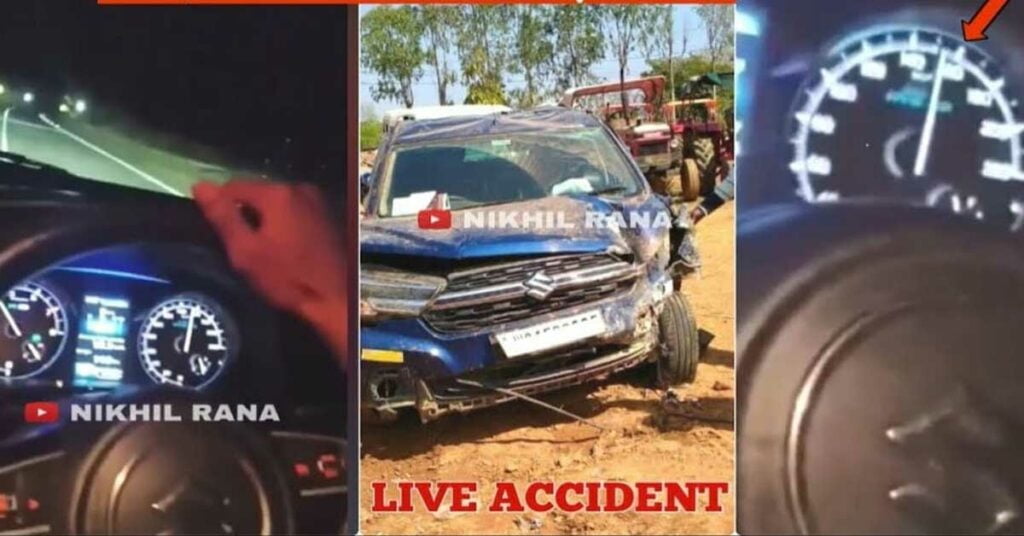 maruti xl6 accident 160 kmph