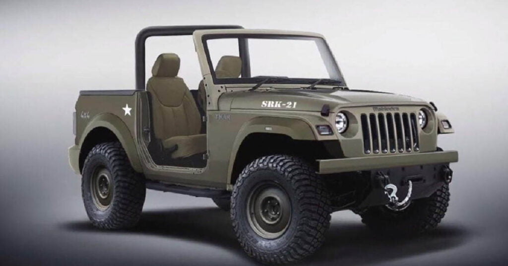 modified mahindra thar willys jeep look