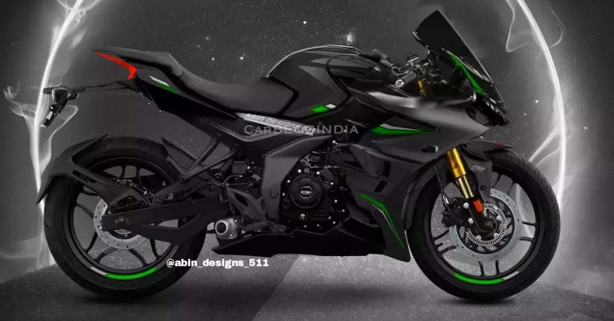 next gen bajaj pulsar rs200 black-green