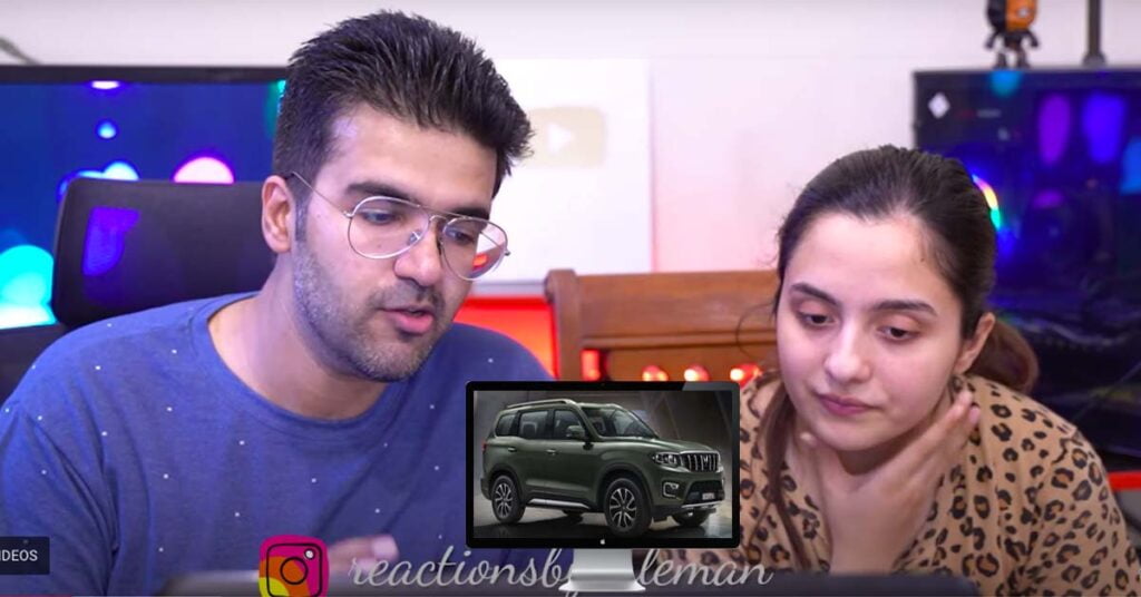 pakistani couple reacts mahindra scorpio n image