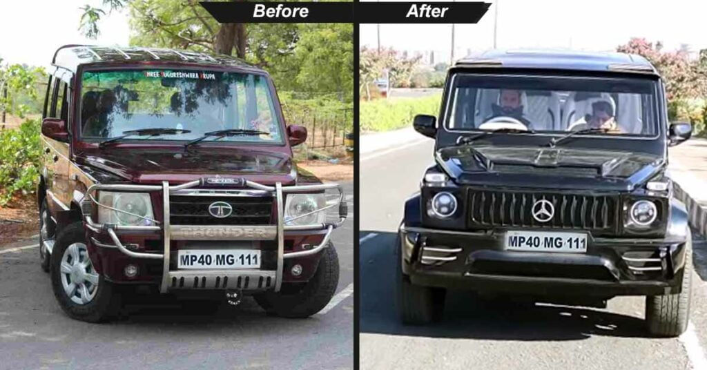 tata sumo modified to mercedes g wagon