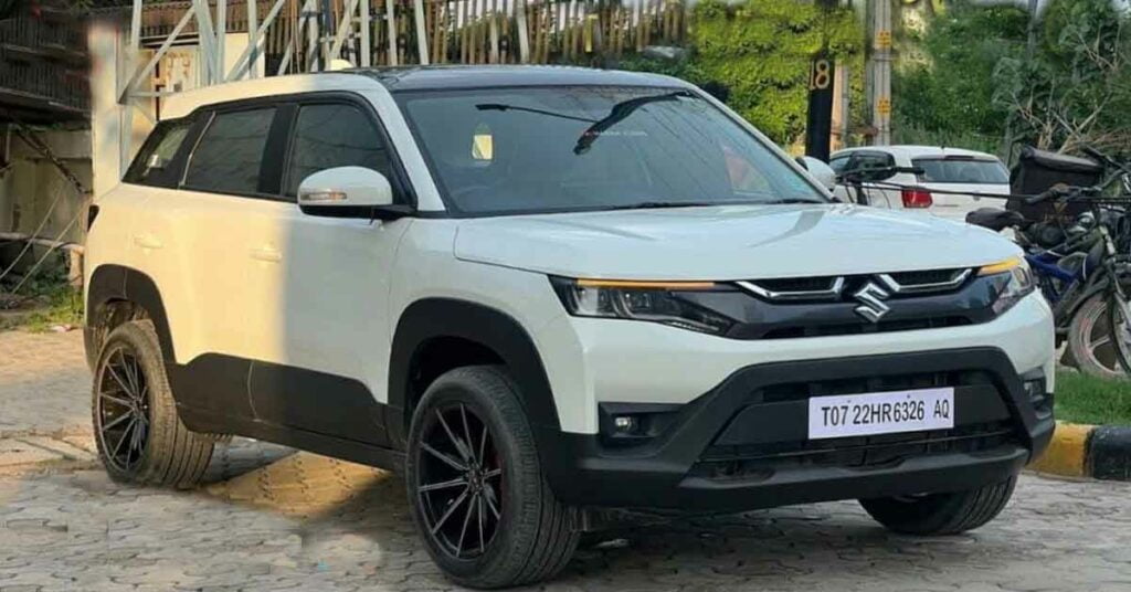 2022 maruti brezza range rover look