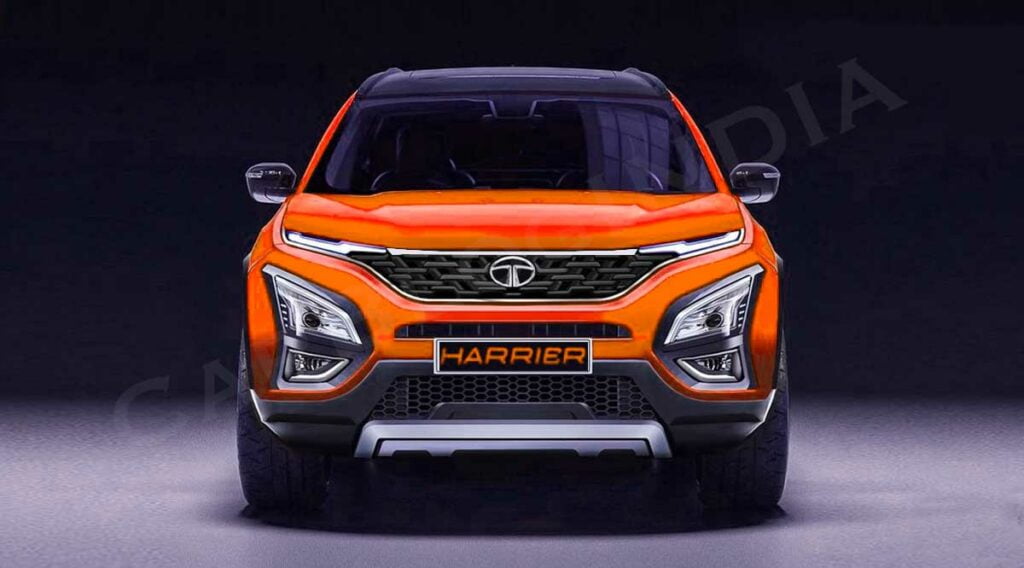 2022 Tata Harrier facelift front look