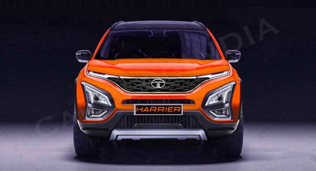 2022 Tata Harrier facelift front look