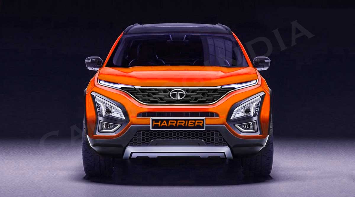 2022 Tata Harrier facelift front look