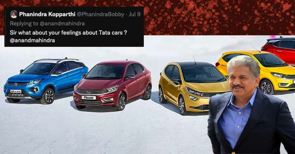 Anand Mahindra Reacts To Tata Motors