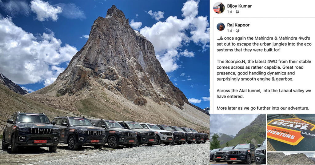 Mahindra Scorpio N Drives to Lahaul, Puts 4WD to Good Use