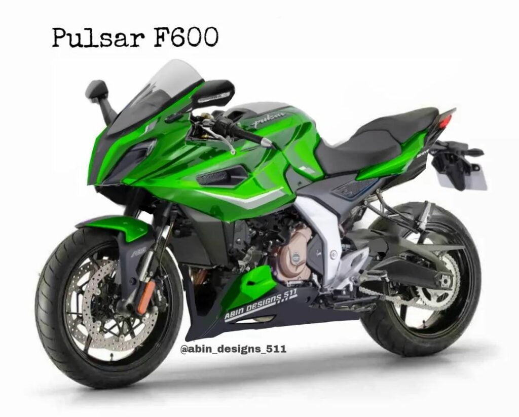 bajaj pulsar f600 green