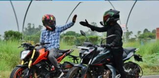 Bajaj Pulsar N250 vs KTM Duke 200 Drag Race