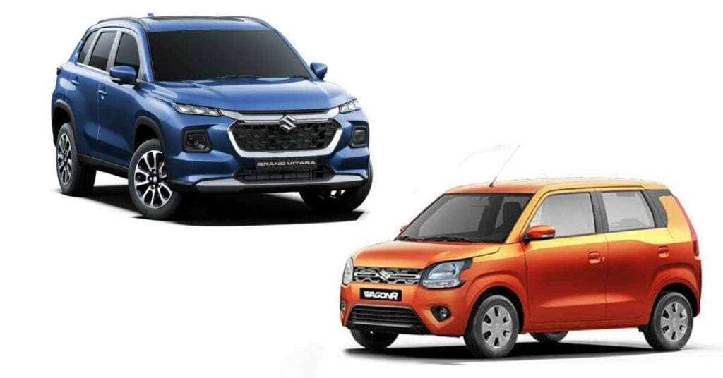 Best Mileage Cars India 2022 maruti grand Vitara Hybrid Wagon R