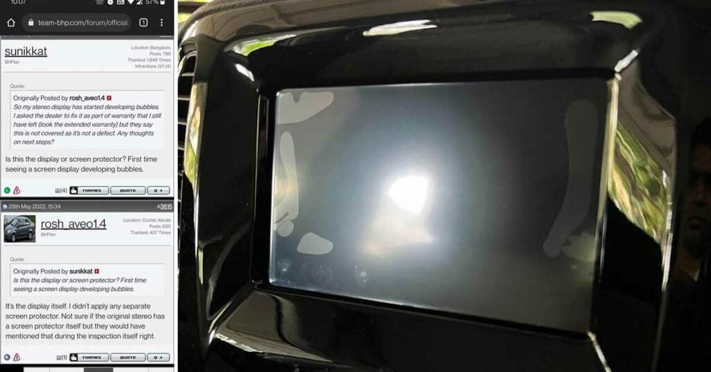 jeep compass screen protector bubbles