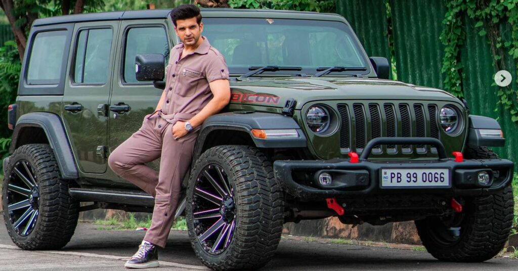 Karan Kundrra with His Jeep Wrangler Rubicon